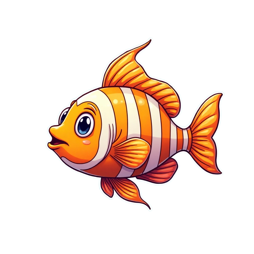 Cartoon Clownfish Illustration